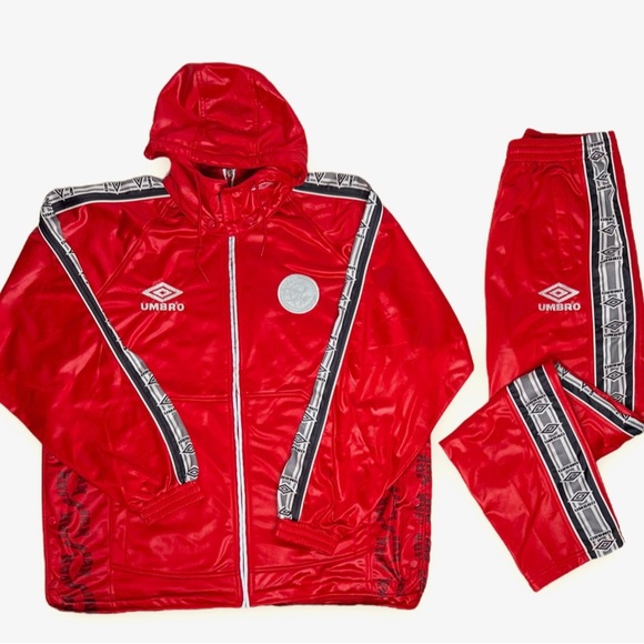 Vintage Umbro 1998 1999 Ajax Amsterdam Tracksuit | XL Jacket L Pants Track Suit - Picture 1 of 14